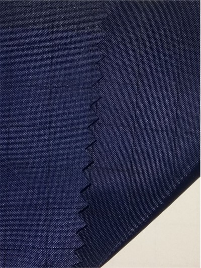 XA-GDLD  JLANC15-14C  防靜電系列   210T 藏青防靜電綢 側面照